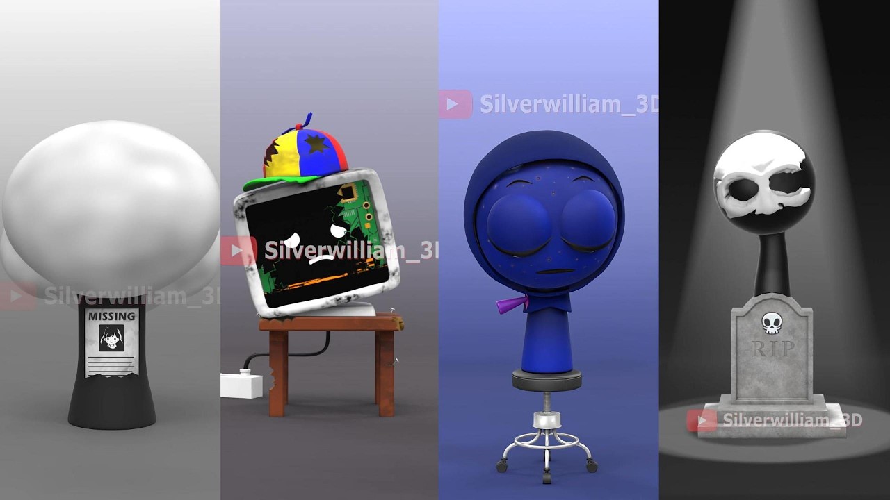Sprunki Help Center  Mr Tree TV Man blue Black