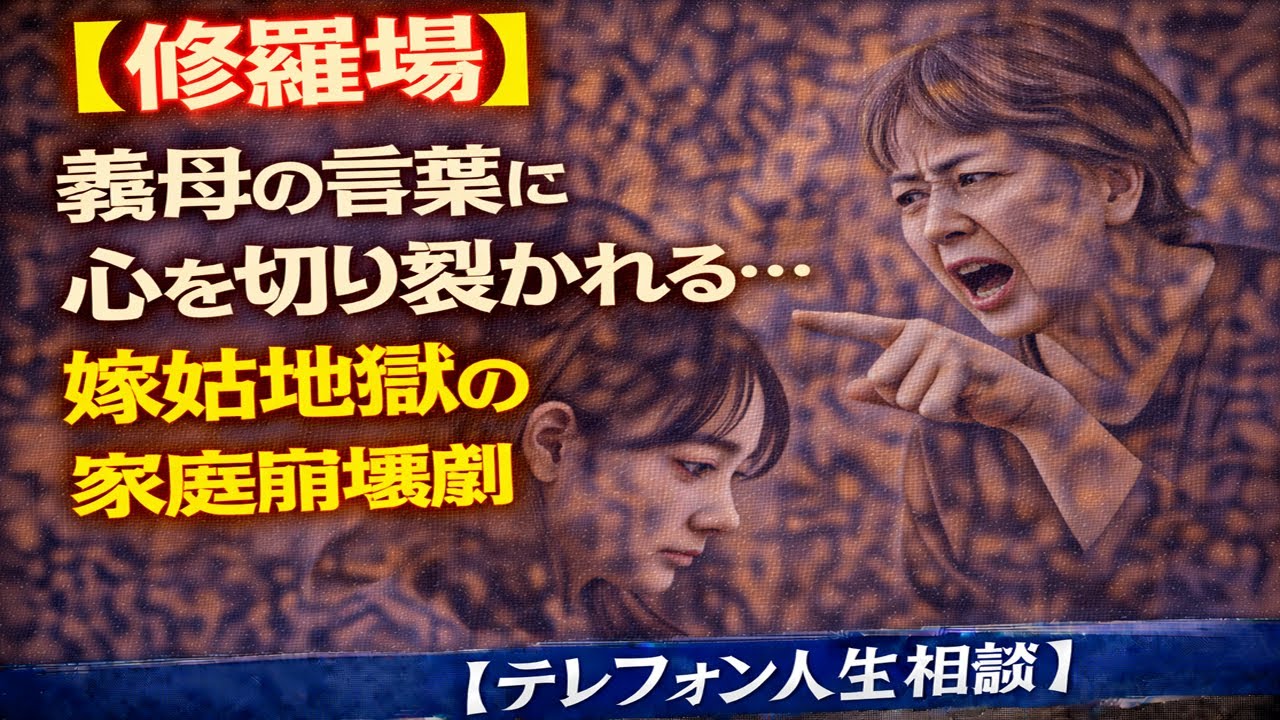 【修羅場】義母の言葉に心を切り裂かれる…嫁姑地獄の家庭崩壊劇 [テレフォン人生相談 ]
