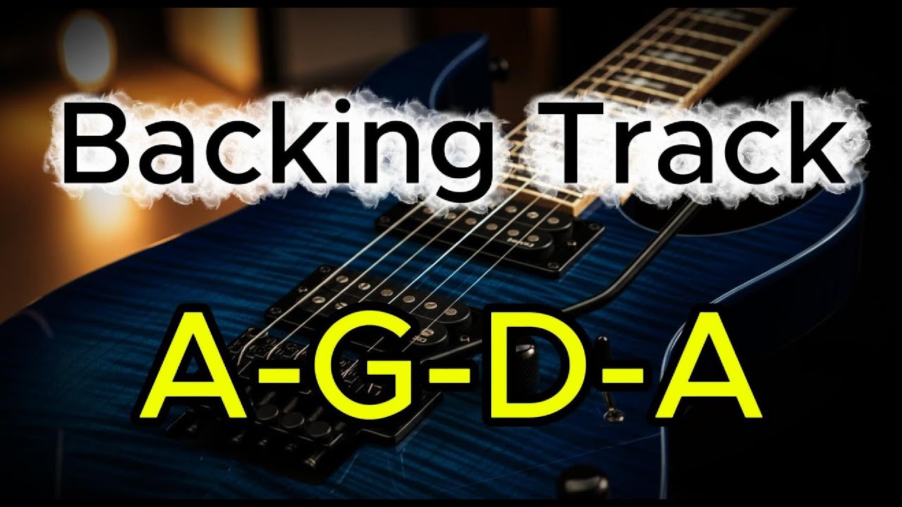 A Mixolydian Guitar Backing Track | A – G – D – A | Rock Jam Track