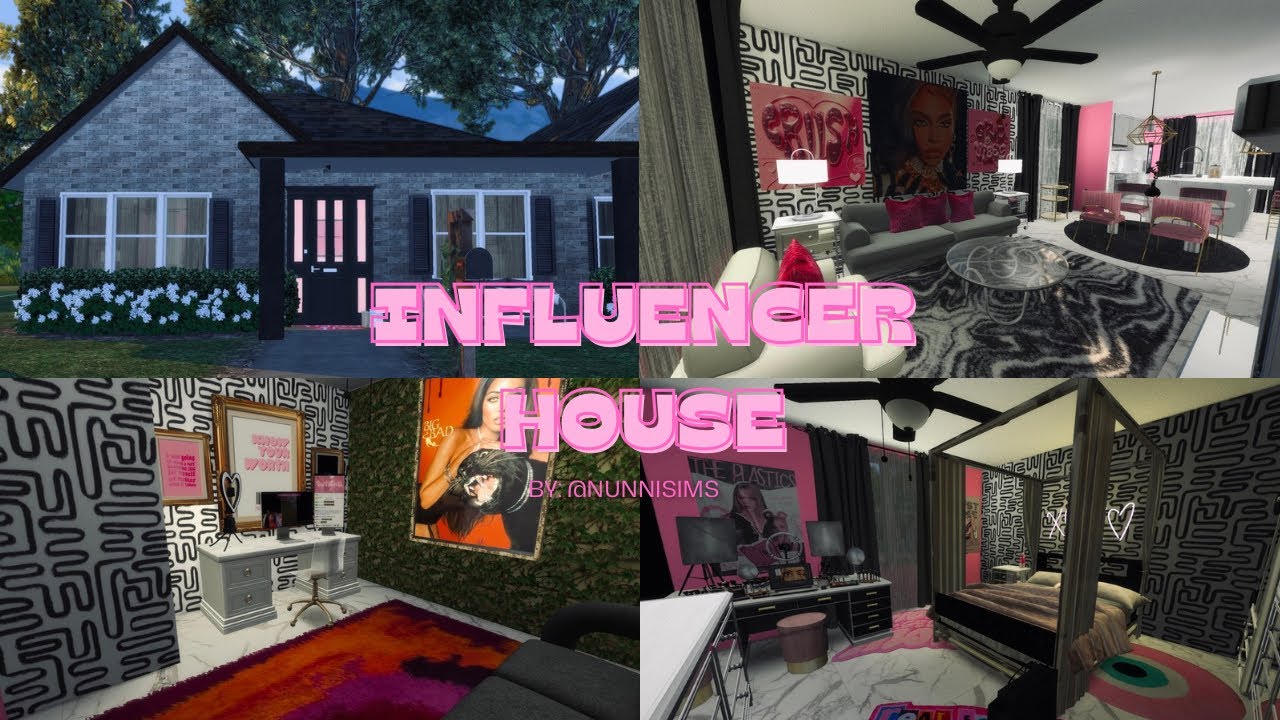 SIMS 4 REALISTIC INFLUENCER HOUSE BUILD