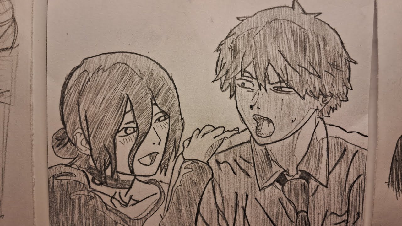 How to draw :reze and denji
