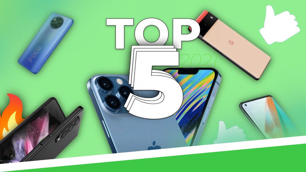 TOP 5 des MEILLEURS smartphones de 2021