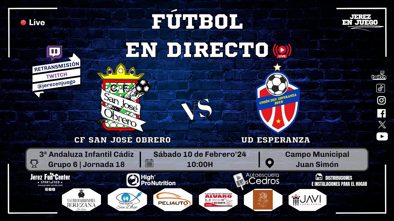 Jornada 18 / 3ª Andaluza Infantil Cádiz Gr.6 / CF San José Obrero  vs UD Esperanza. 10-02-2024