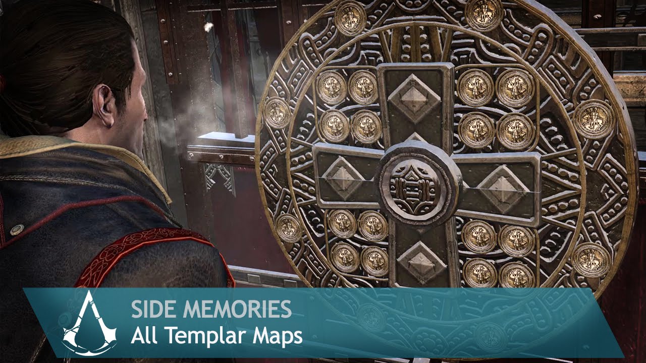 Assassin's Creed: Rogue - Side Memories - All Templar Maps