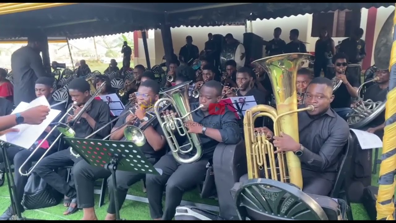 Ghanaian Brass Band Slow Highlife | Abide With Me | I'll Praise My Maker While I Have Breath, etc.