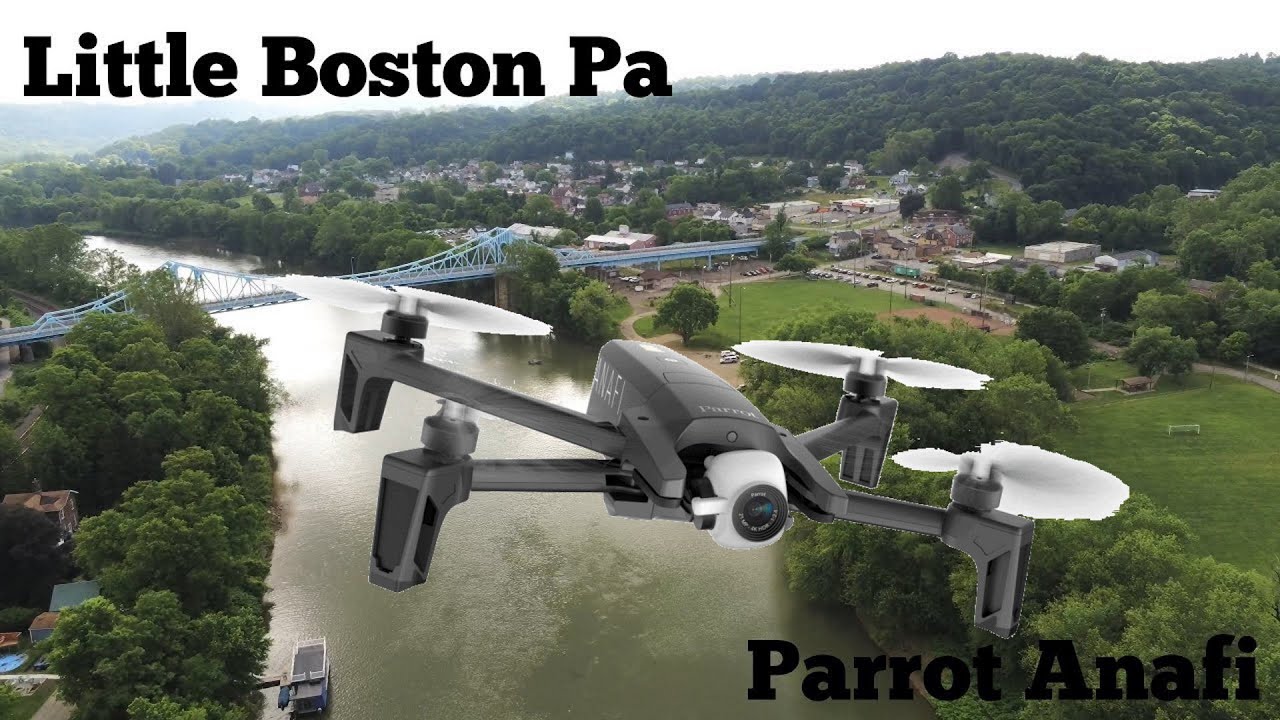 Parrot Anafi Drone at the Little Boston Pennsylvania Bridge 4K