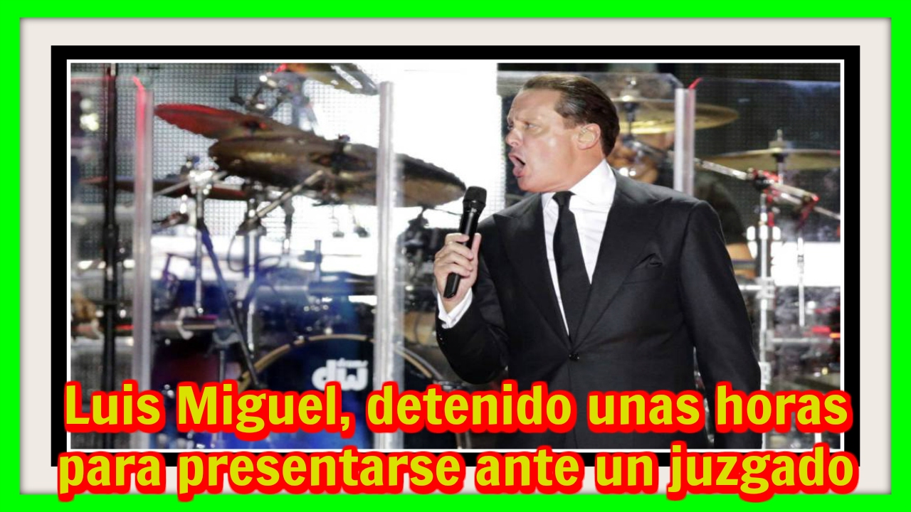 Luis Miguel, detenido unas horas para presentarse ante un juzgado