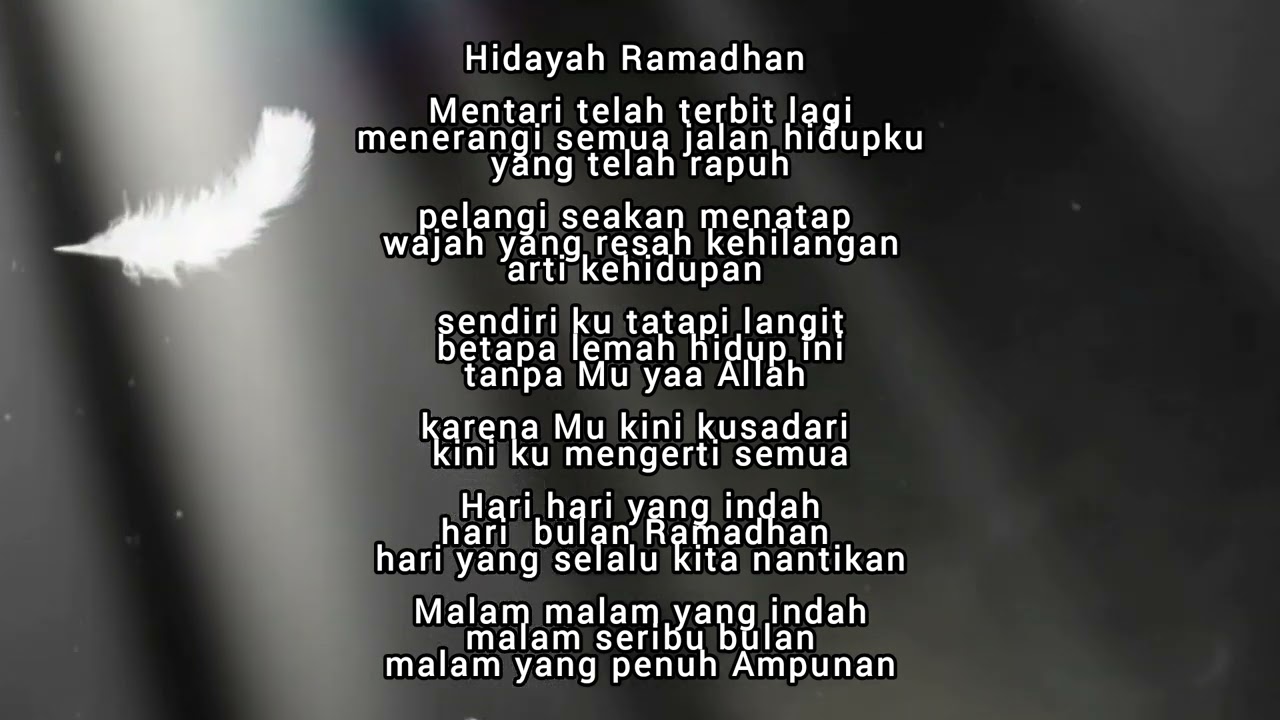 HIDAYAH RAMADHAN- DUDY ISA ( VIDEO LIRIK )