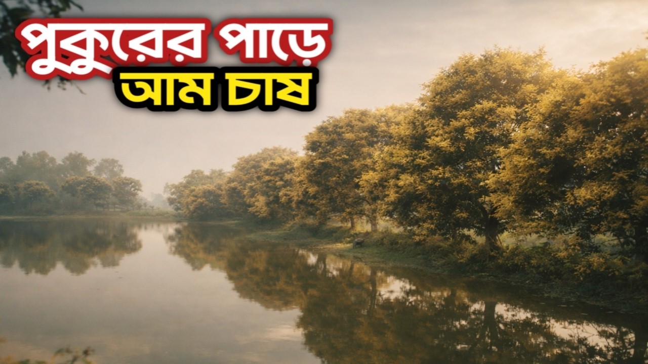 মাছ চাষের পাশাপাশি পুকুরের পাড়ে আম চাষ