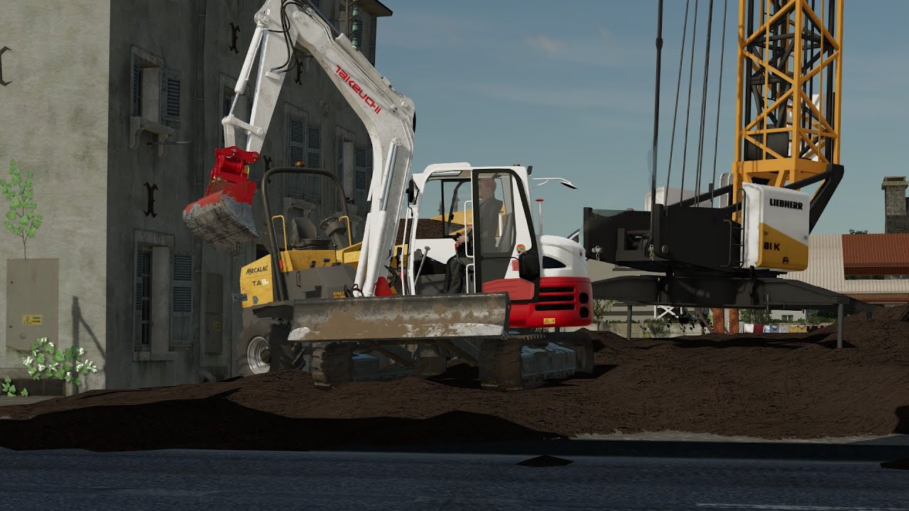 Working with Takeuchi TB290-2 and Mecalac| Public Works | Farming Simulator 22 | #4