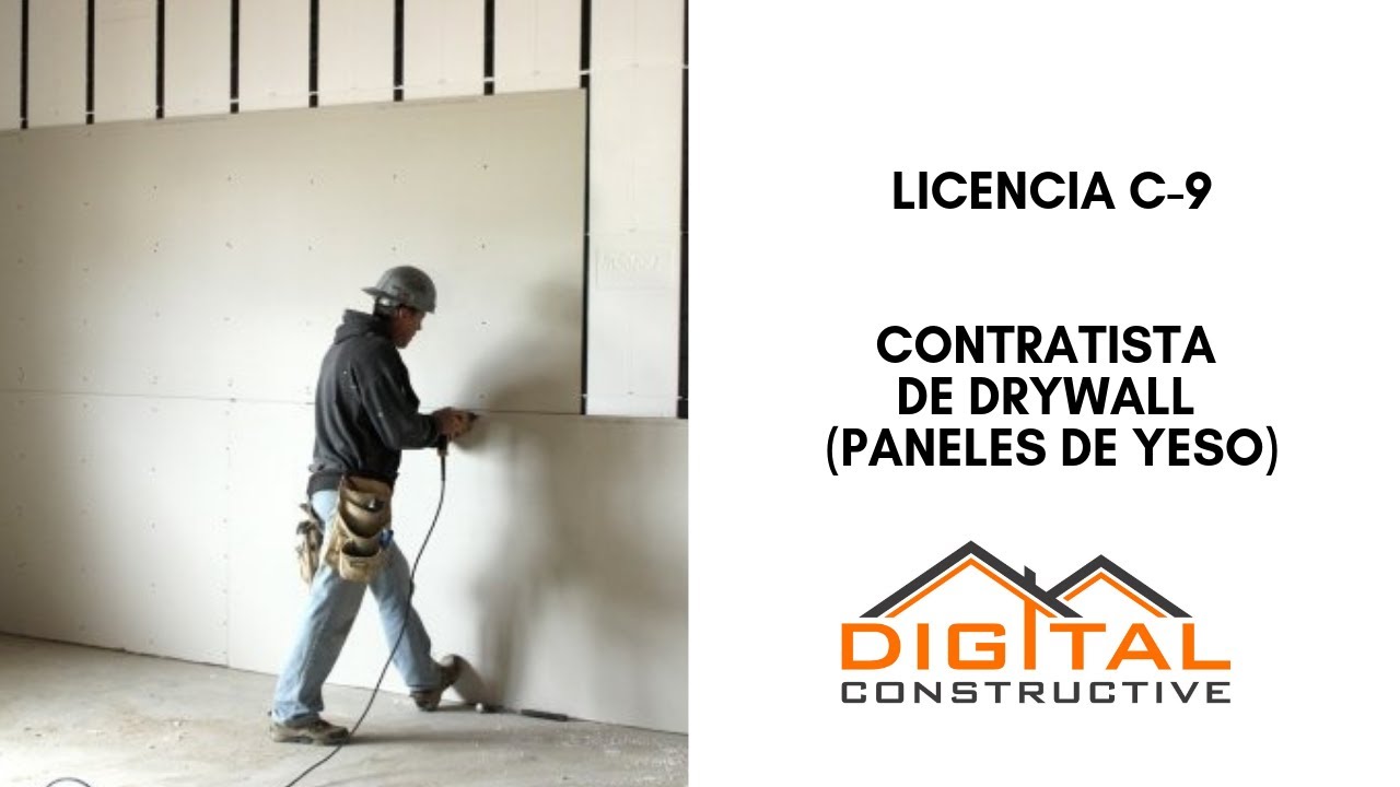 Licencia de Contratista: Construccion de Drywall! Guia Para Contratistas en California!