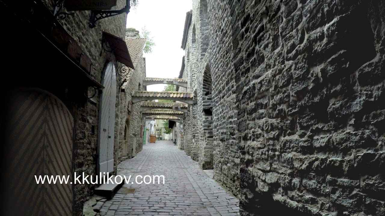 St. Catherine Passage a little walkway in the old city Tallinn Estonia