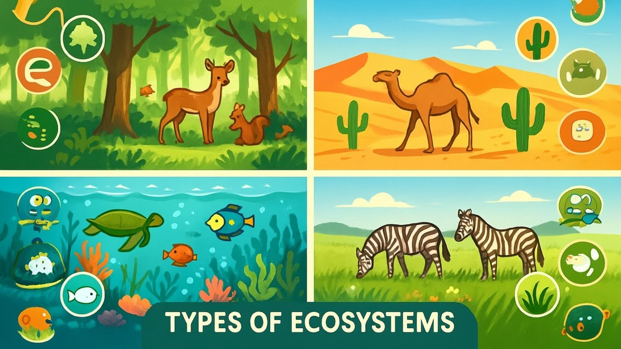 ECOSYSTEMS Explained! | Fun Science for Kids | Kiddie Science Toon