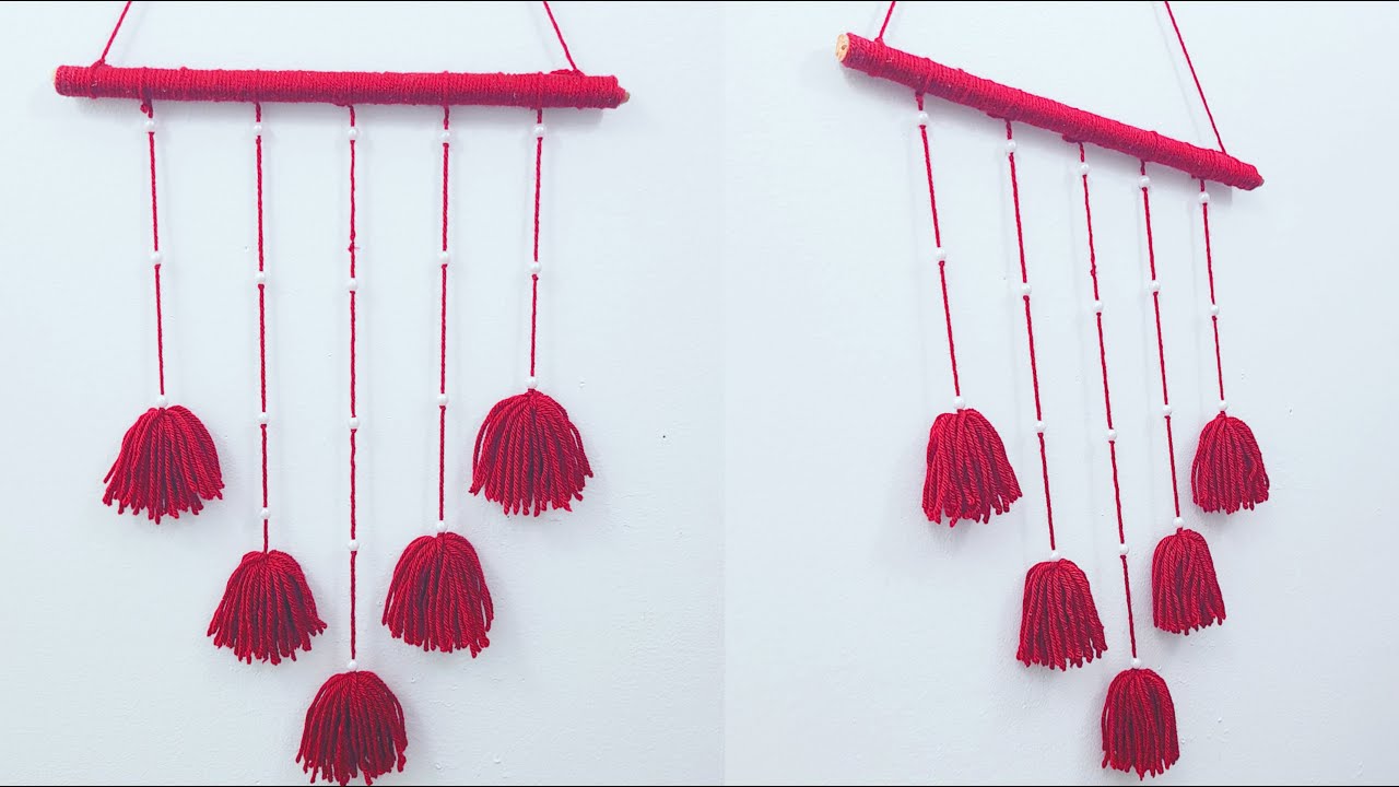 DIY Yarn Wall Hanging | Woolen Wall Decor Ideas | Wall Hanging