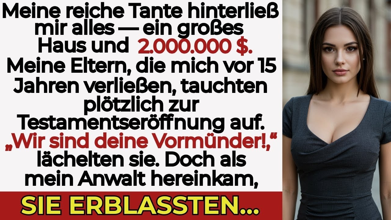 “Meine reiche Tante setzte mich als Erben ein — plötzlich đứng meine Familie vor mir…”