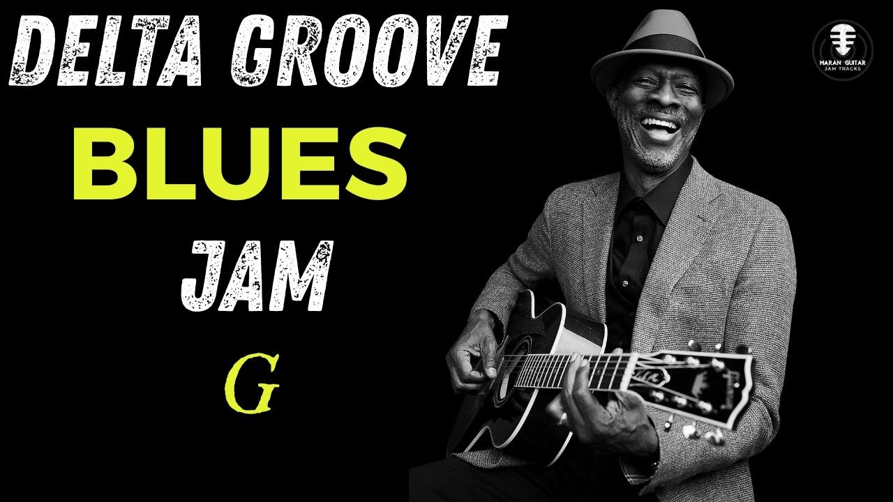 DELTA GROOVE Shuffle Blues backing track - Jam in G