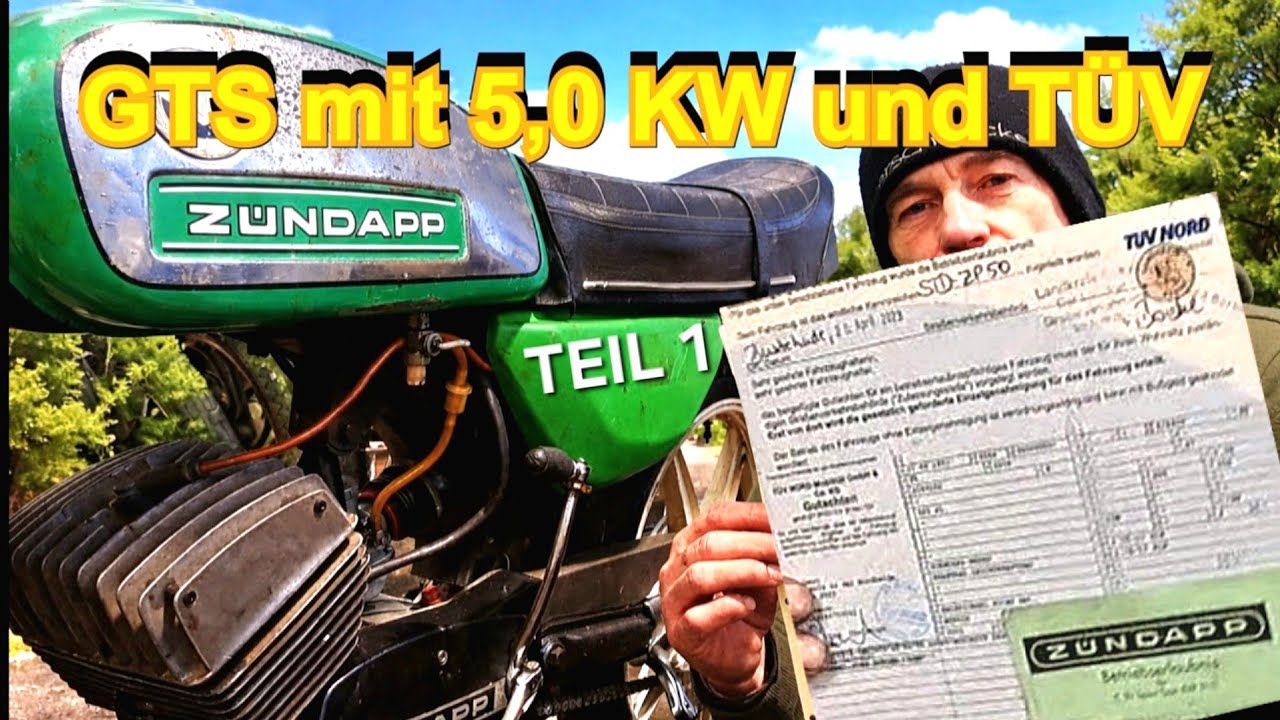 Z&uuml;ndapp GTS 50 legal Tuning Krad Umbau auf 5 KW mit T&Uuml;V So geht es Teil 1