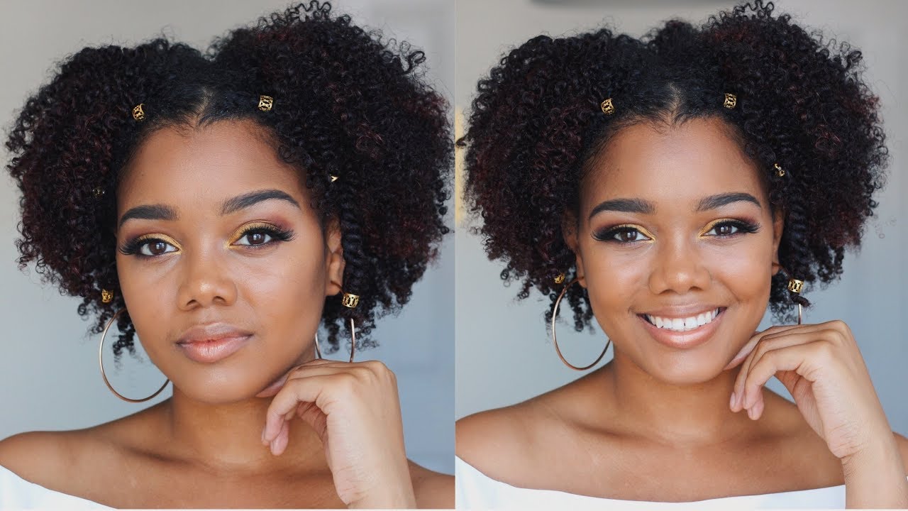 Instagram Inspired Natural Hairstyle ft. Kera Care Natural Textures