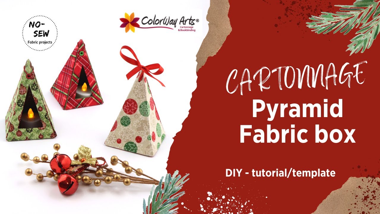 DIY cartonnage pyramid fabric box