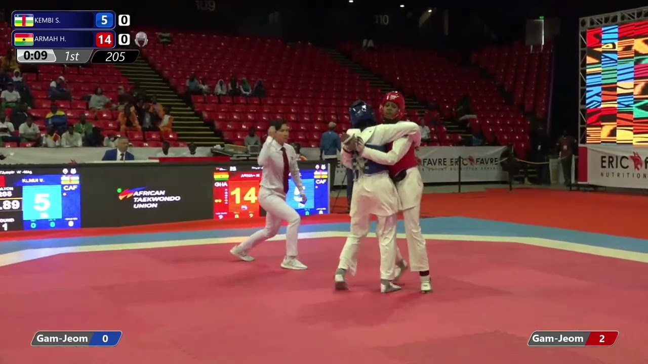 205 Round of 16 W  49kg CAF KEMBI S  GHA ARMAH H  PGM | African Qualification Tournaments