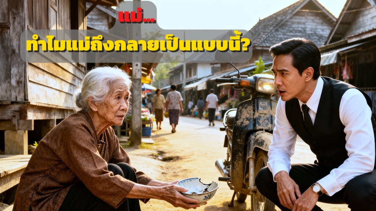 เห็นแม่ภรรยาเก่าขอทานอยู่ตลาด – มหาเศรษฐีแอบตามกลับบ้านและพบความลับสุดสะเทือนใจ!