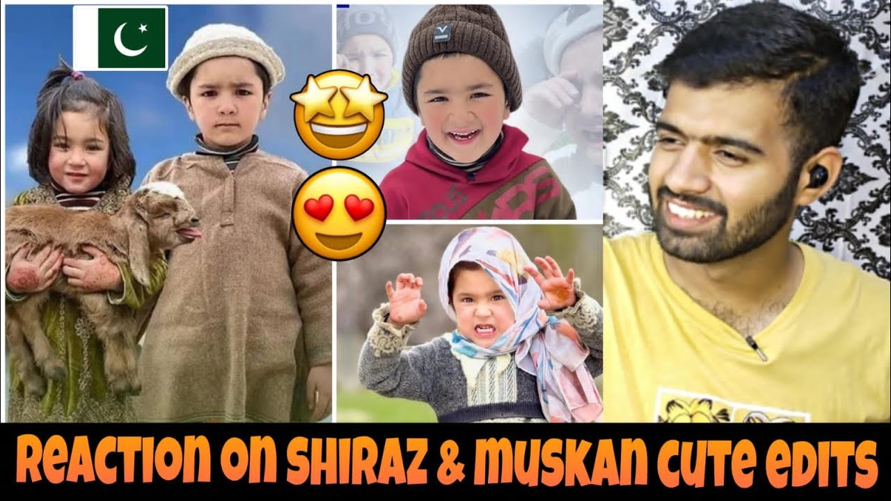 Reaction on Shiraz & Muskan Cute Edits😍❤️|| Shirazi Village Vlogs❤️|| Reaction with AJ