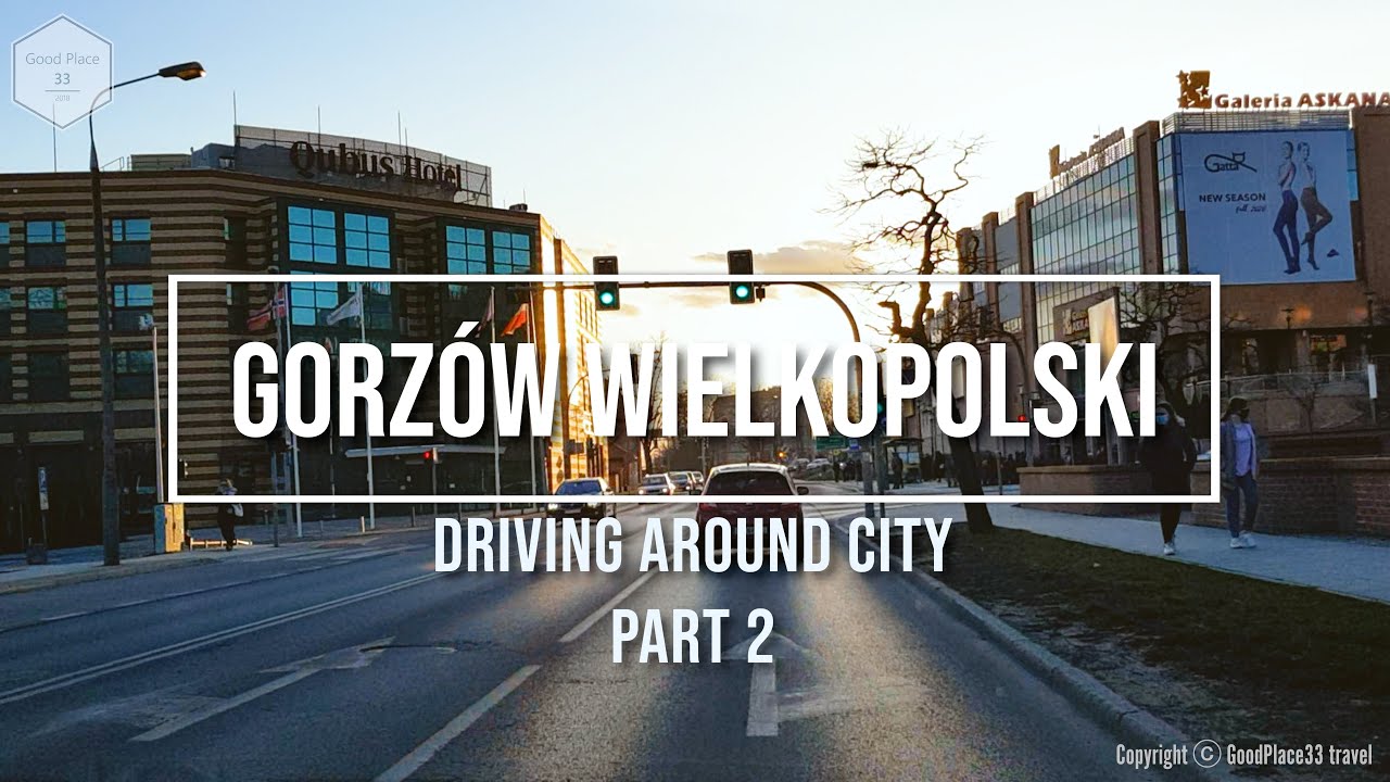 Driving around Gorzów Wielkopolski - Part 2, Poland - 8th March 2021