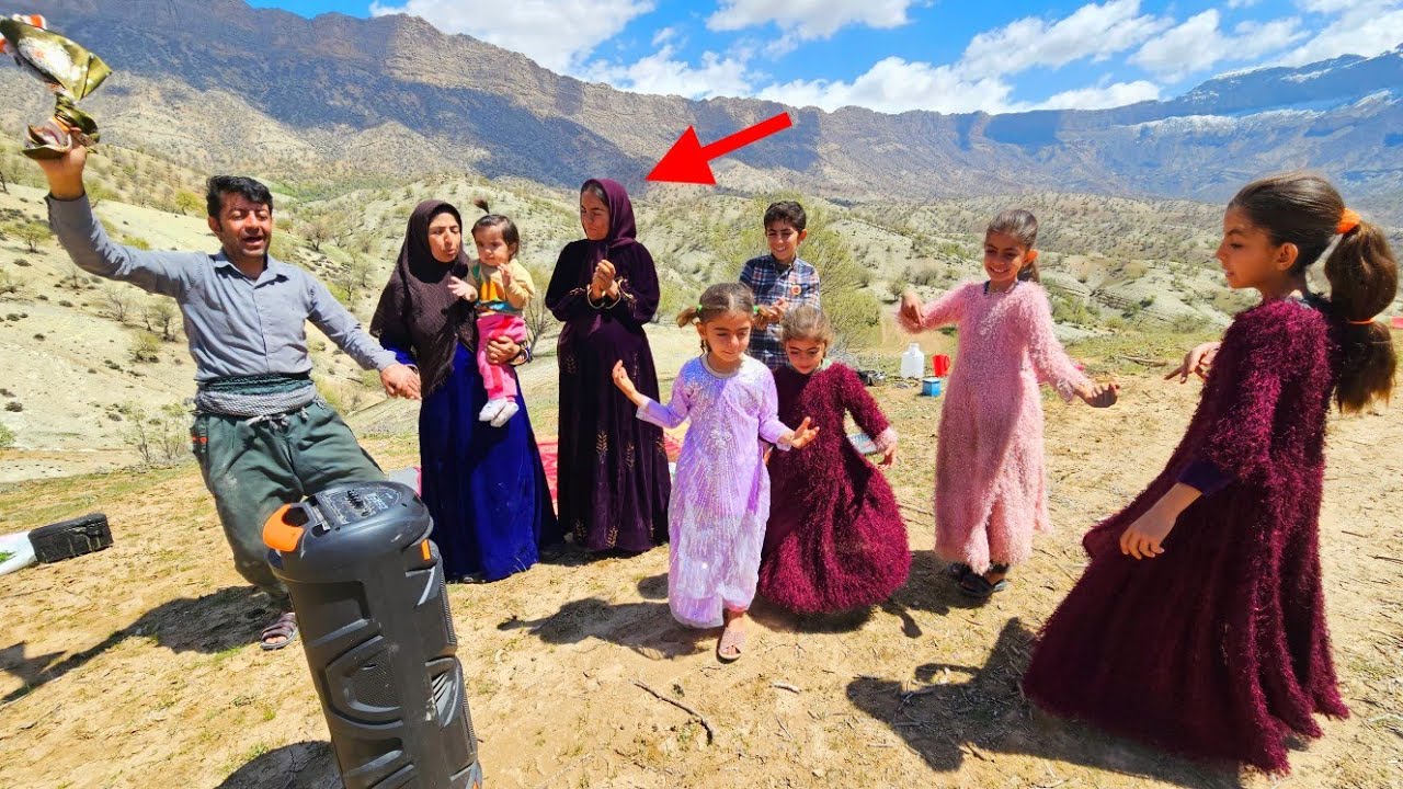 - 🌄 A Joyful Nomadic Day with Ishaq&rsquo;s Family | Sizdah Bedar on the Mountain Peak