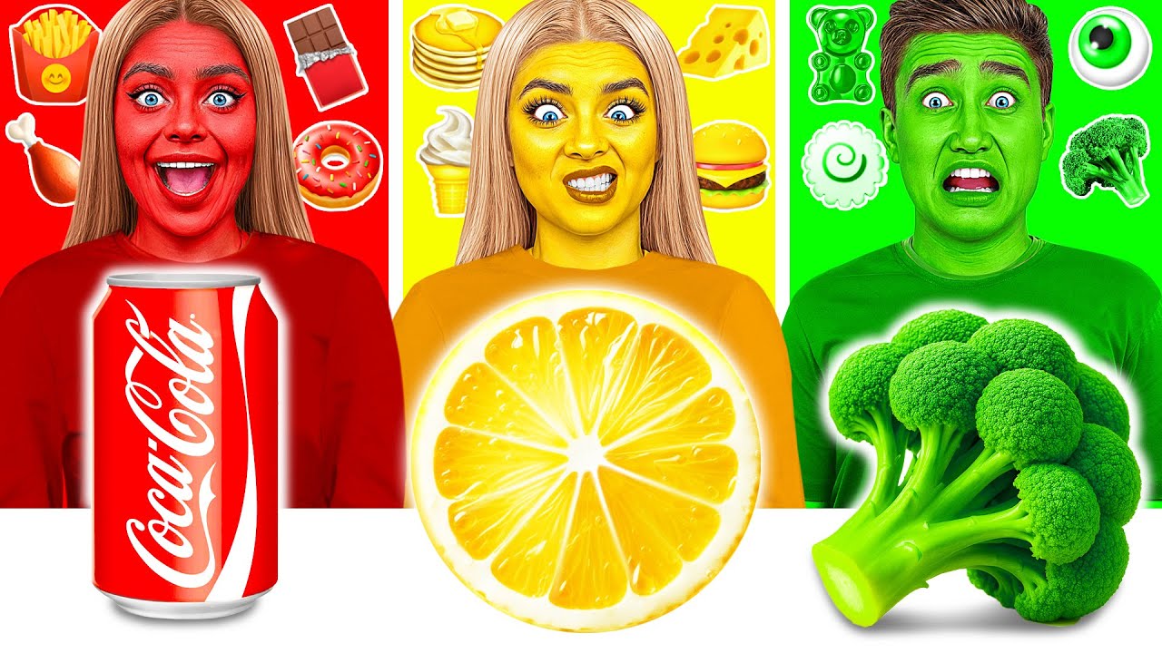 Food of The Same Colors Challenge | Funny Food Challenges by Funny DO