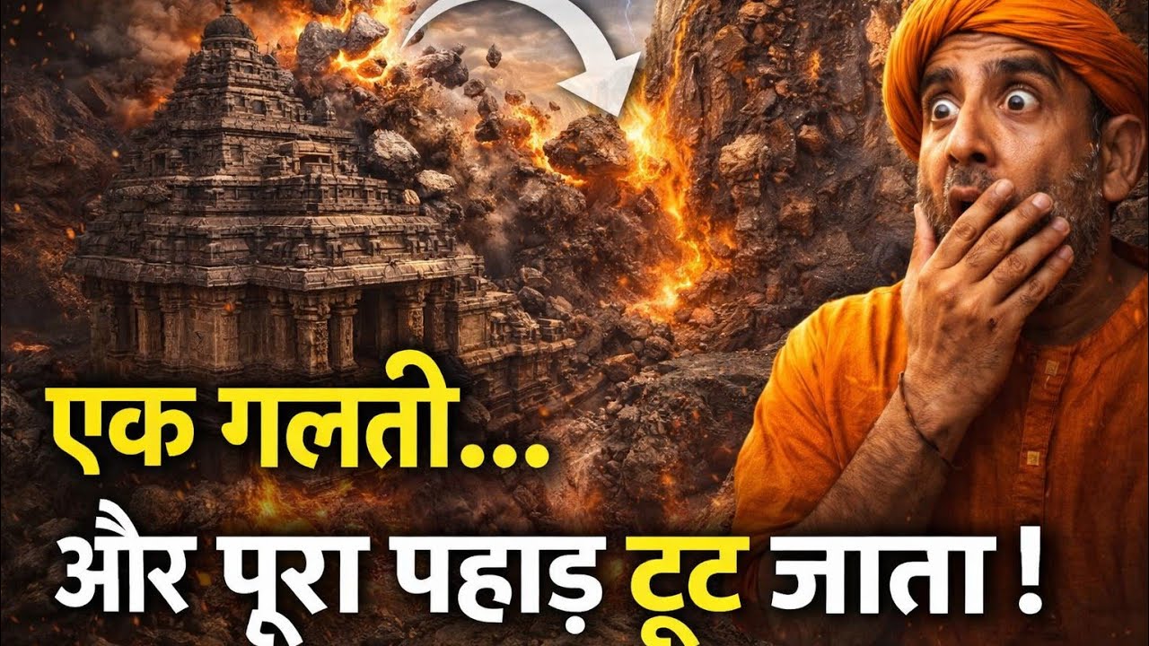 “दुनिया का इकलौता मंदिर जो ऊपर से काटा गया!” 😳