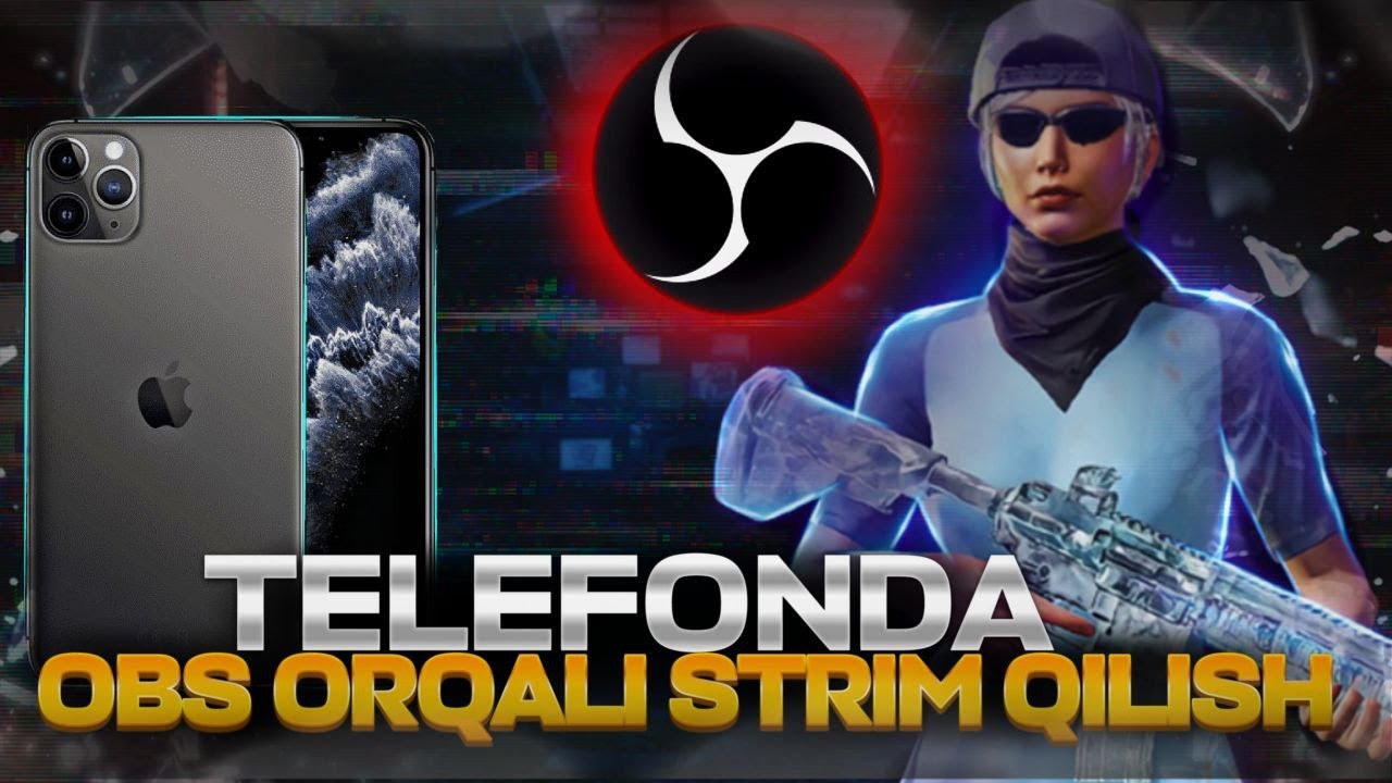 TUG'RI STRIM qilish, KOMPIUTER va TELEFON bilan OBS orqali STRIM qilish qosqacha va lunda
