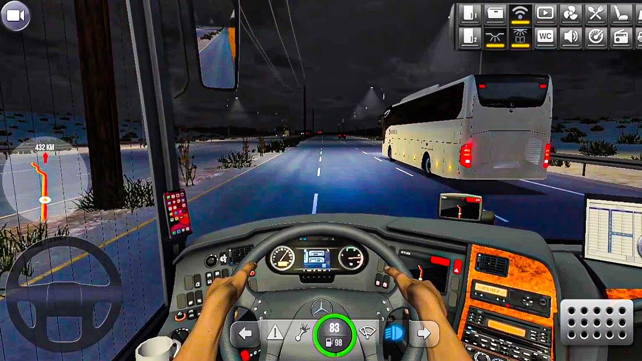 Bus Simulator Ultimate | Heavy Night Bus Driving 🌙⚠️ Realistic Gameplay (Zuuks Games) #ahtplayz