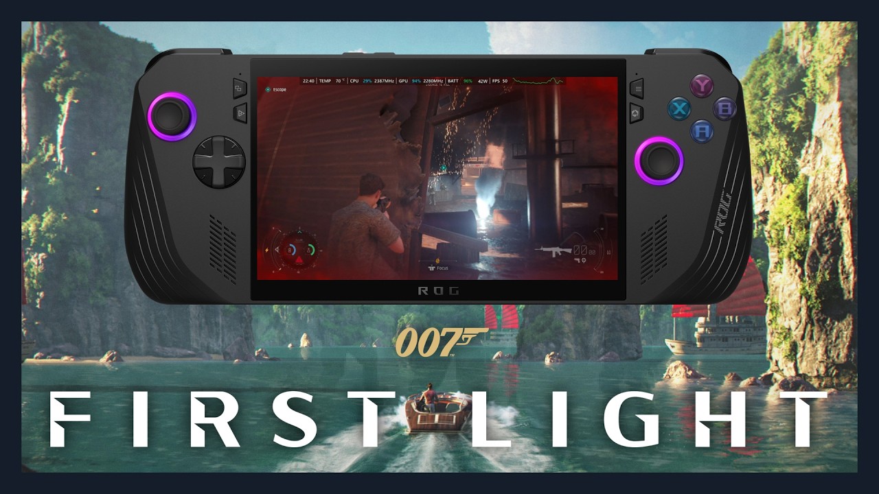 007 First Light удивительно хорошо работает на ROG Ally X Z1E