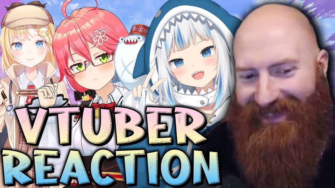 Xeno Reacts to Gura, Hololive and Other VTubers! | Bald Man Reacts
