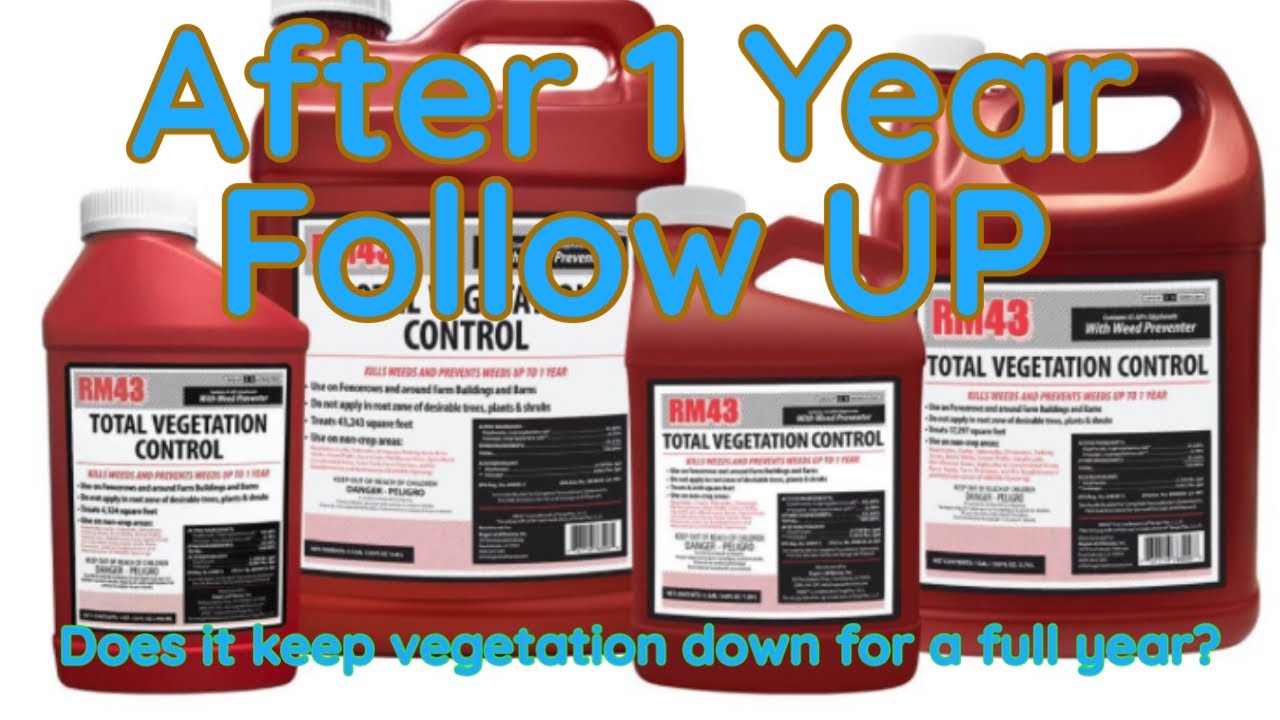 RM43 - KILL weeds for 1 YEAR - Follow UP Review - Actual areas sprayed one year later
