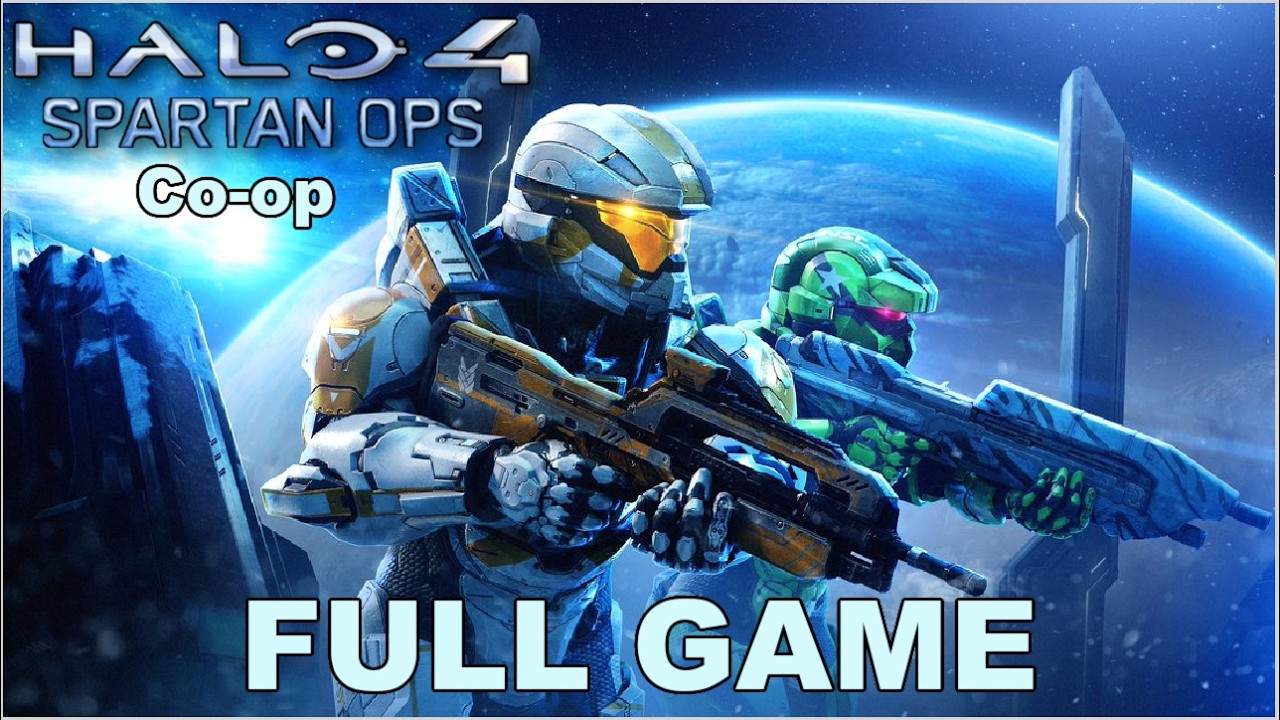 Halo 4: Spartan Ops 3 Player Co-op - Full Walkthrough [60 FPS]