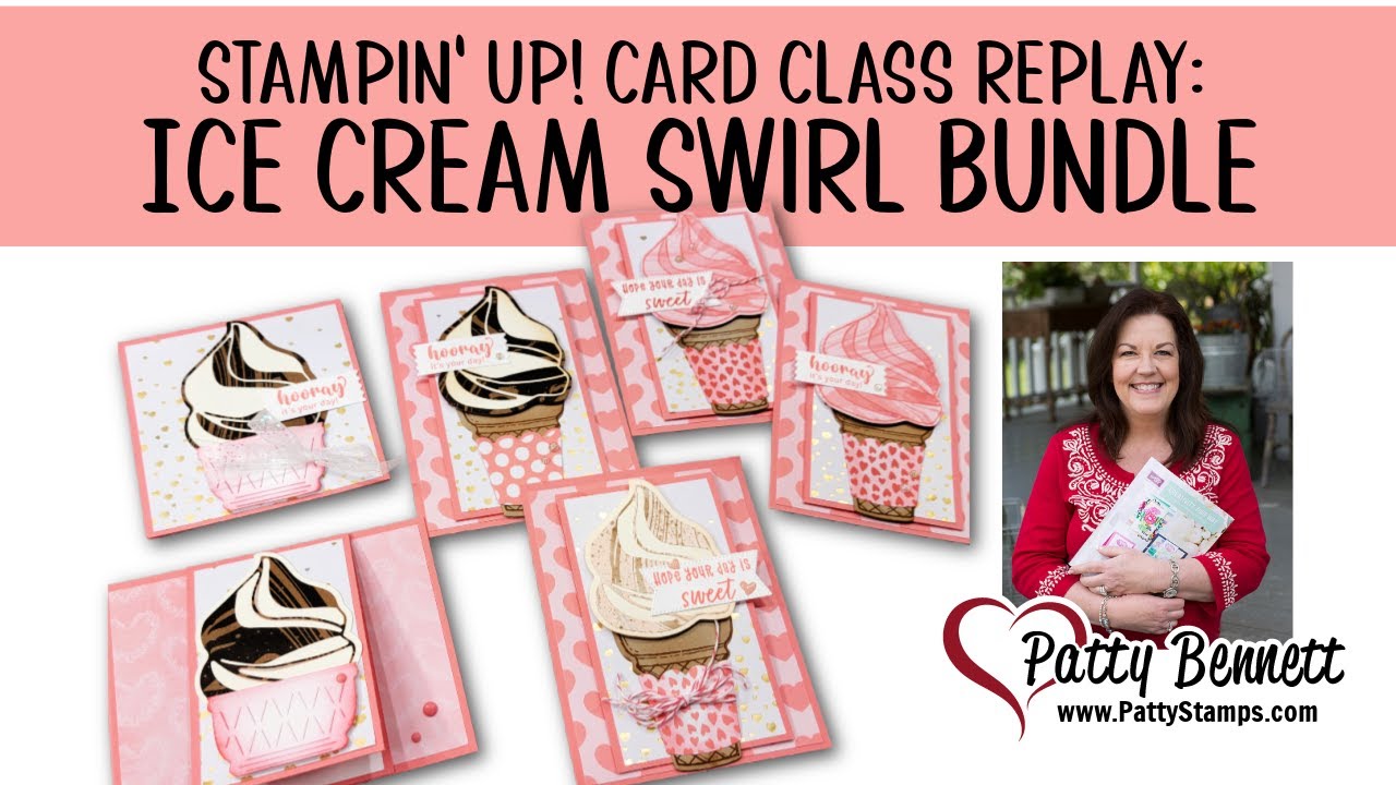 Ice Cream Swirl Cards with Little Latte Designer Paper