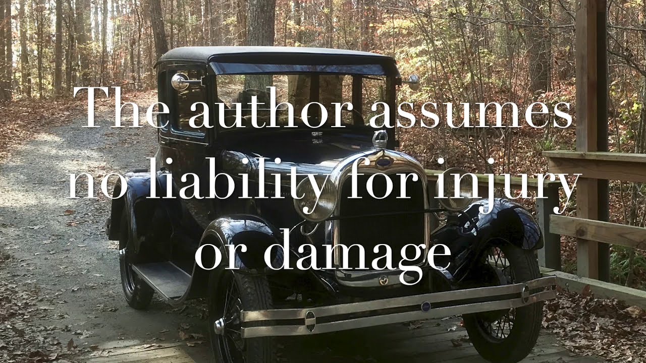 Shoulder Belt Tutorial for '29 Model A Coupe