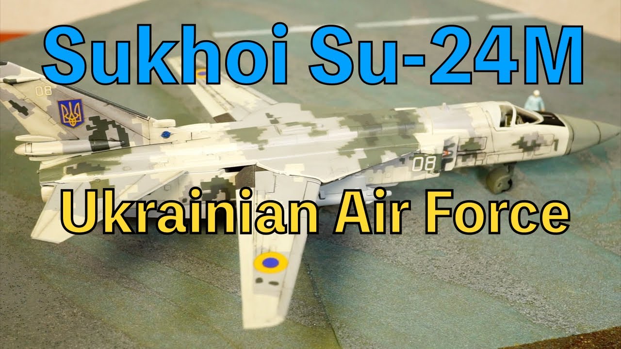 1/144 Sukhoi Su-24M Ukrainian Air Force.made by F-toys.candy toy.scale model.No audio.エフトイズ　ウクライナ軍