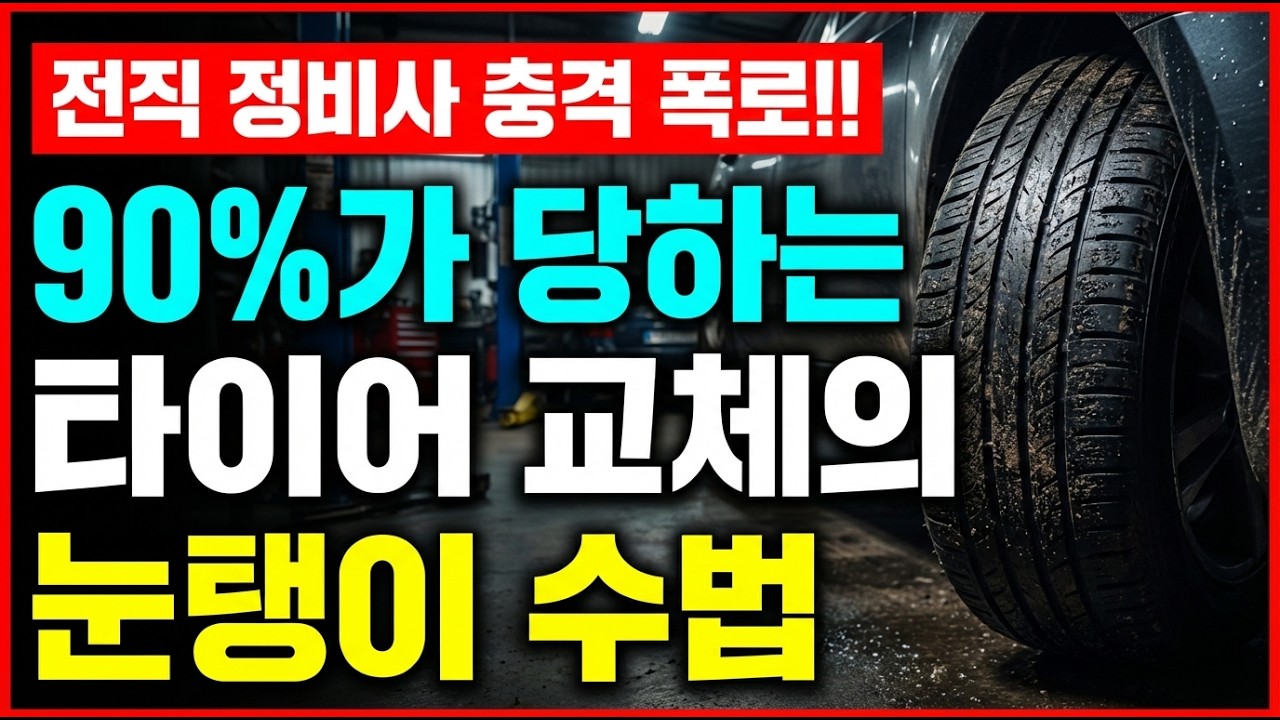 타이어 눈탱이 맞는 법 긴영상
