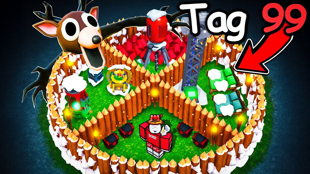 Ich Baue Die SICHERSTE WEIHNACHTS BASIS In 99 Nights!