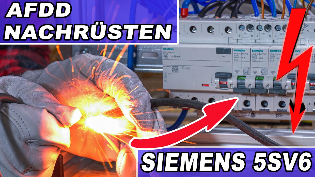 Brandschutzschalter Einfache Nachrüstung? Jetzt möglich mit dem 5SV6 AFDD von Siemens.