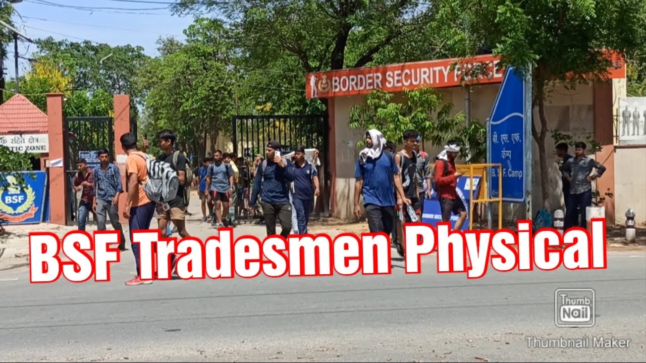 BSF Tradesmen Physical Live Video 25 BN Chhawla. BSF Tdm Bharti 2023 Bhonsdi 95BN
