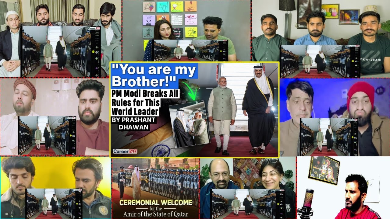 PM Modi Breaks all Rules for Qatar's President | You are my brother! | Reaction