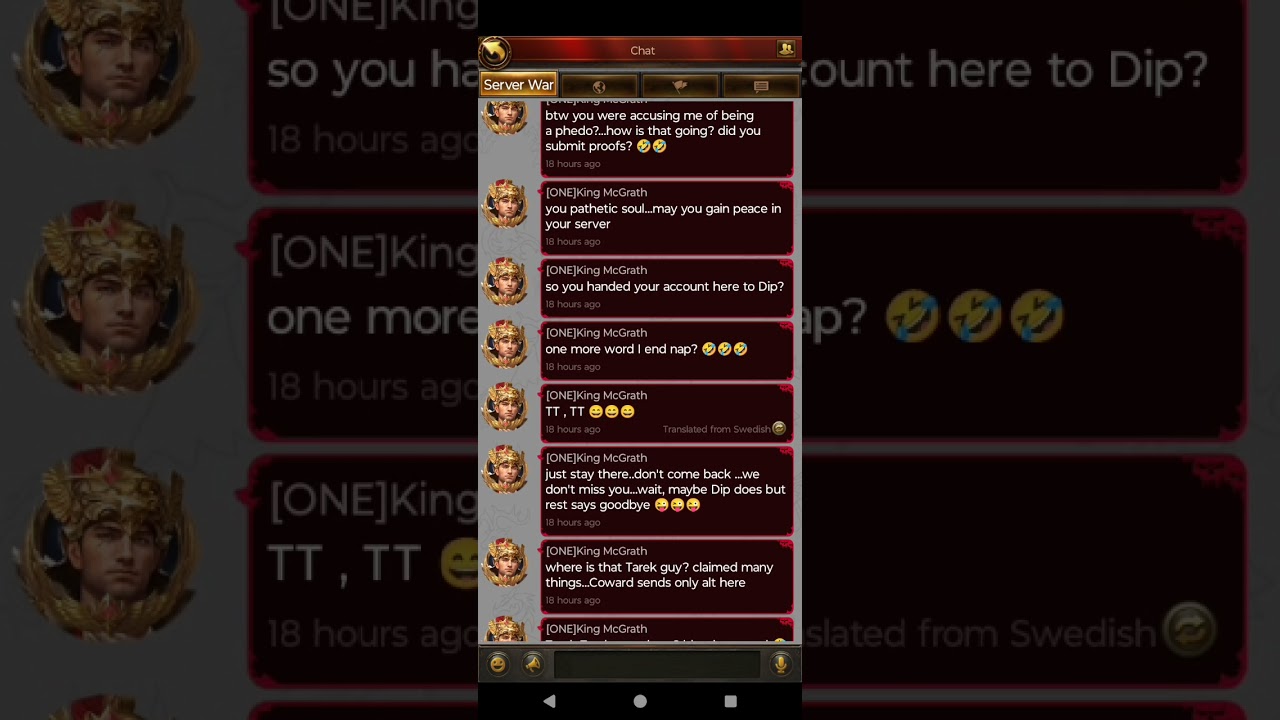 Game Evony: 2059 Dictator McGruber Part 1:Bullies TT a player 1/10 his size, so we make TT his king.