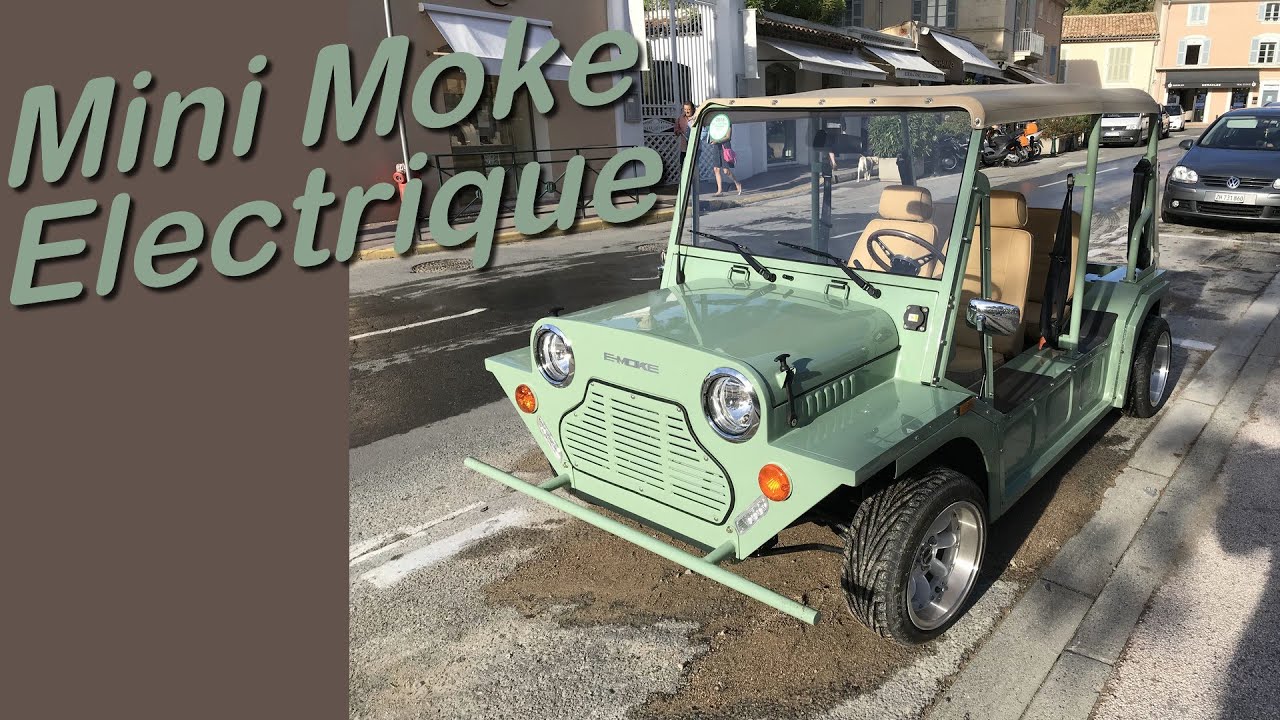 Mini Moke Electrique  à St-Tropez.