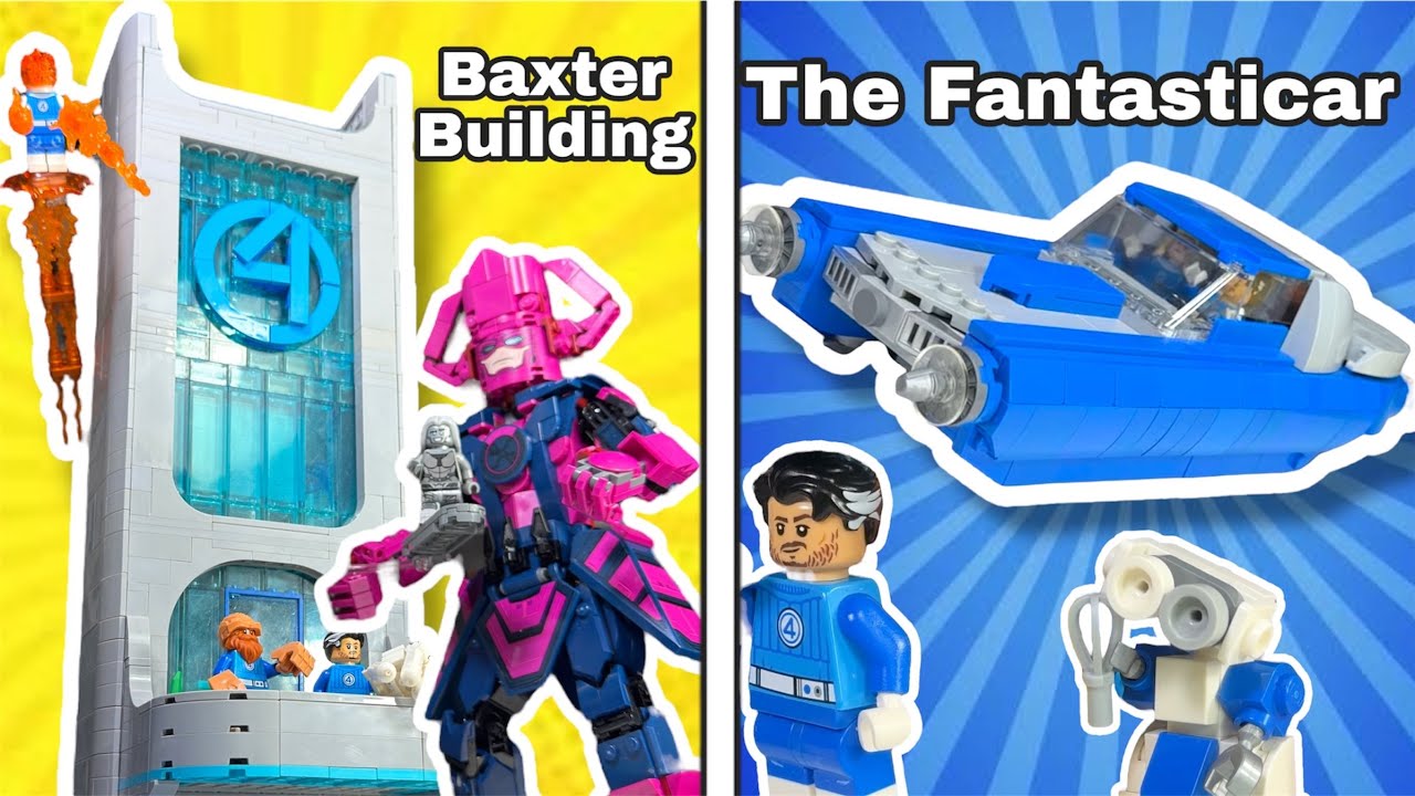 I FIXED The LEGO Fantastic 4 Sets, So I Built MORE Sets! Baxter Building & Fantasticar MOC! 