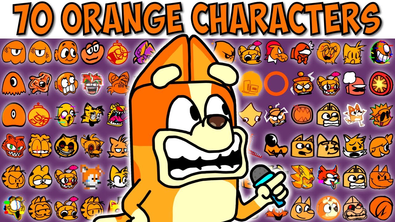 FNF Character Test | Gameplay VS My Playground | ALL Orange Test