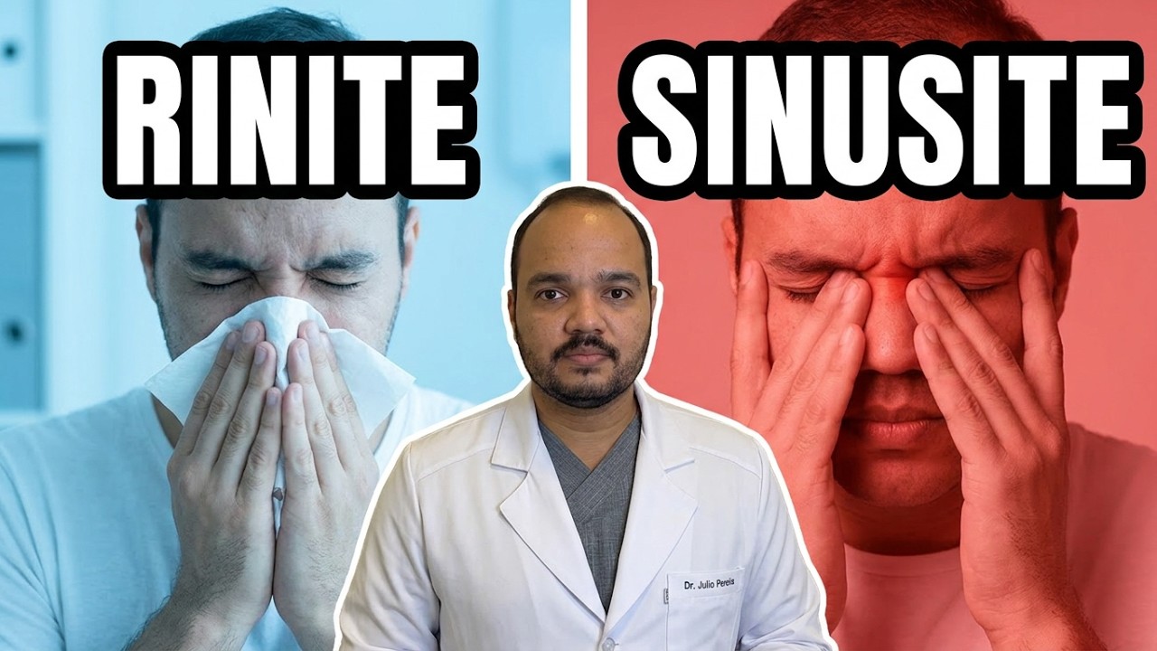 Nariz entupido e espirros: como saber se &eacute; sinusite ou rinite?