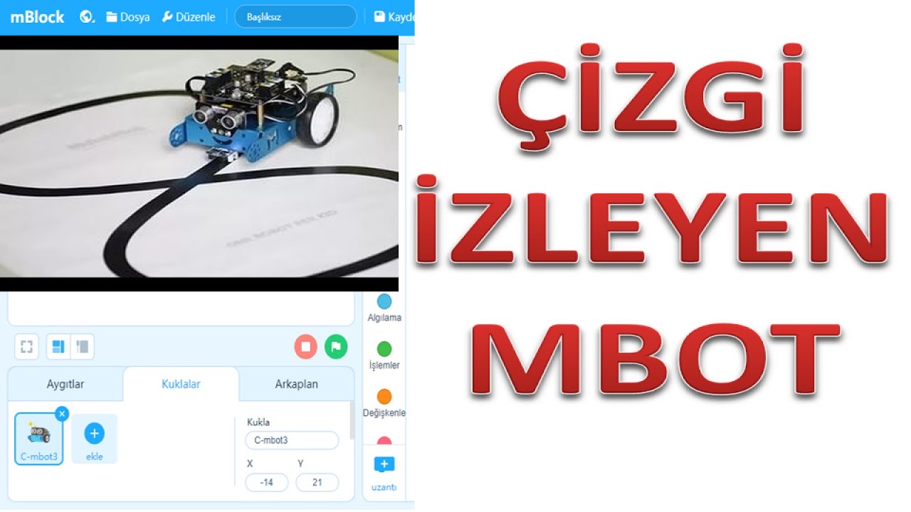 Bölüm15- Mblock5 ile Mbot- Çizgi İzleyen